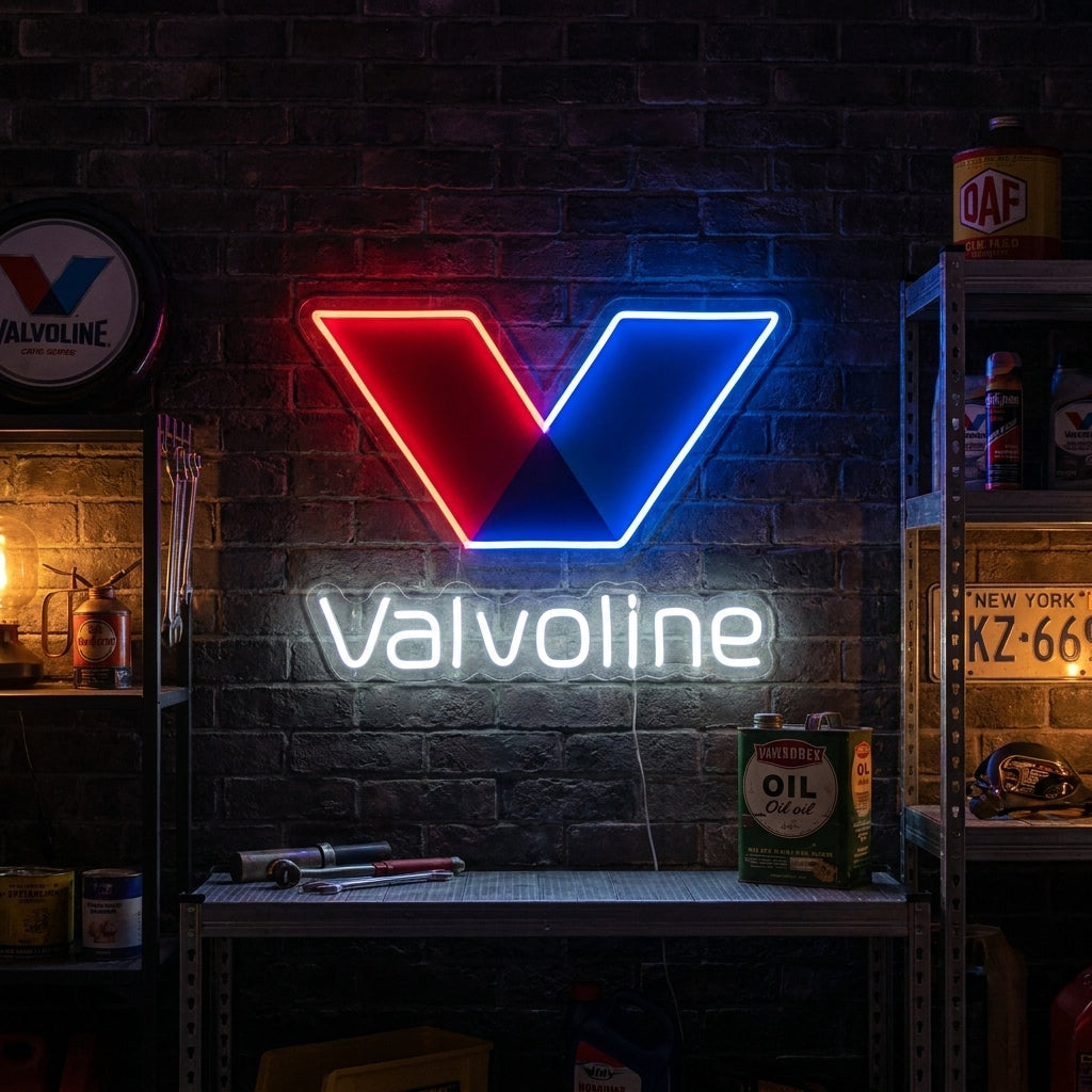 "Valvoline V Logo" Neon Sign