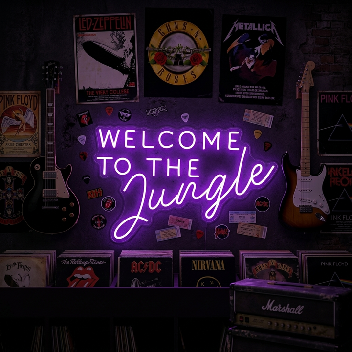 "Welcome to the Jungle" Neon Sign