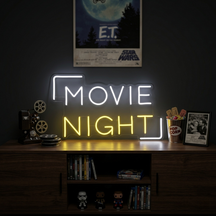 "Movie Night" Neon Sign