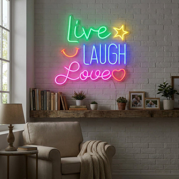 "Live Laugh Love" Neon Sign