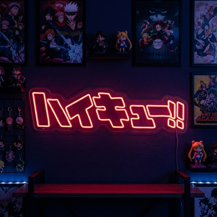 "Haikyuu Hot Blooded Youth" Neon Sign
