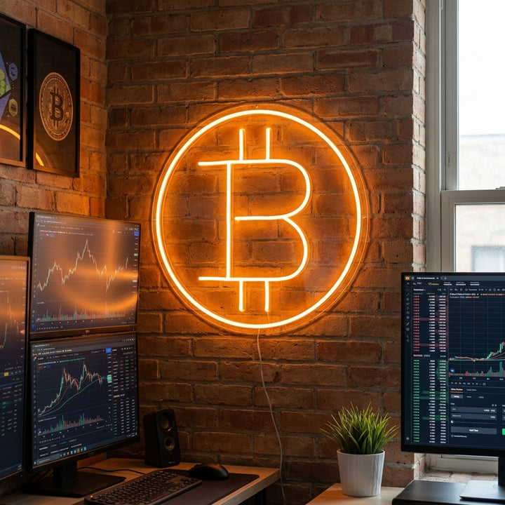 "Bitcoin" Neon Sign