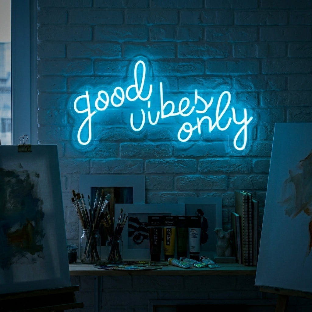 "GOOD VIBES ONLY" Neon Sign