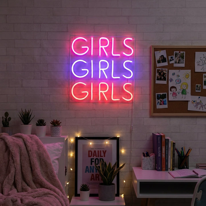 "Girls Girls Girls" Neon Sign