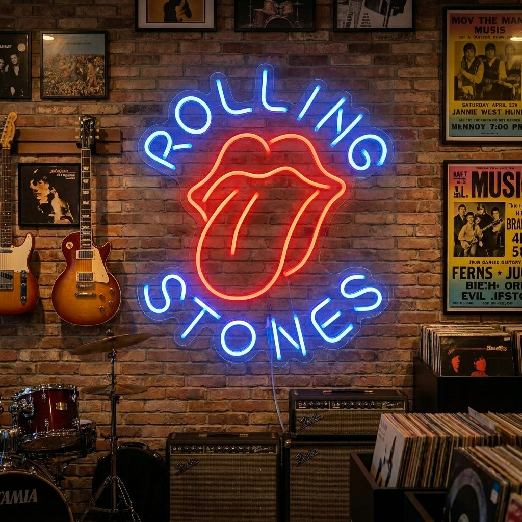 "Rolling Stones" Neon Sign