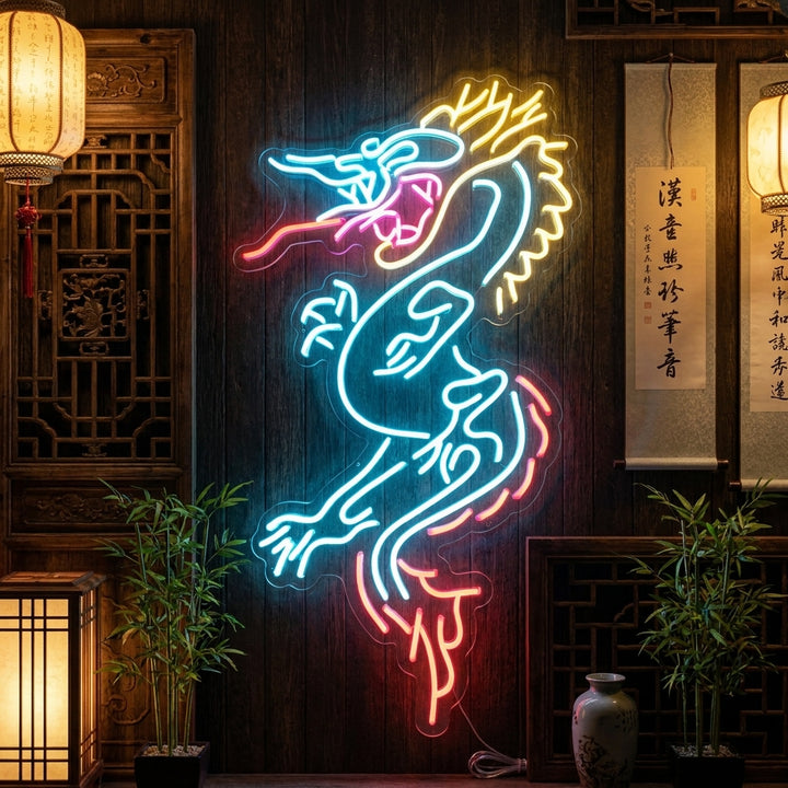 "Dragon" Neon Sign