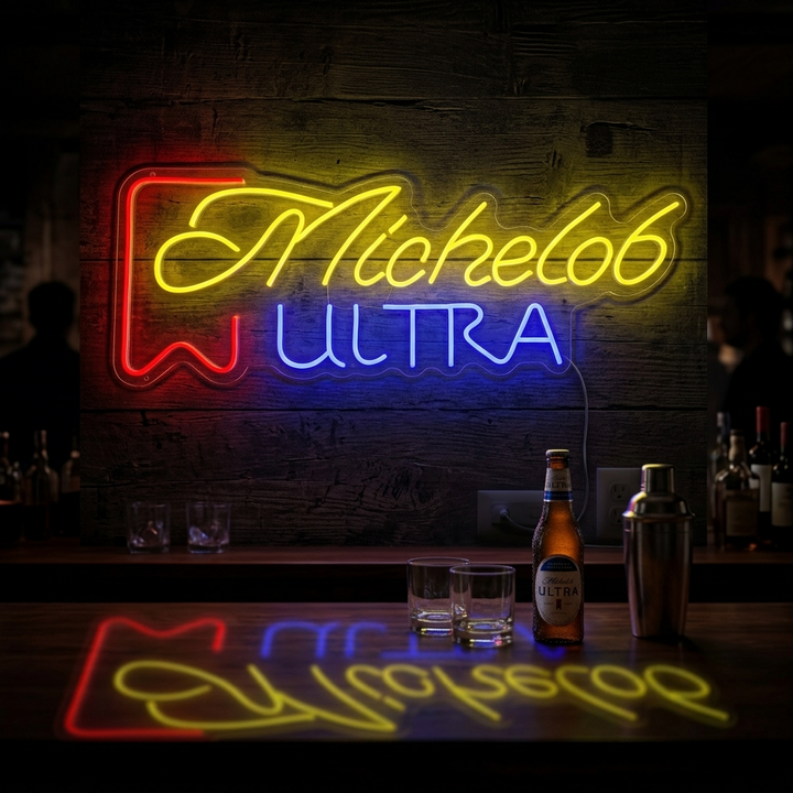 Michelob Ultra Neon Sign, Michelob Ultra Beer Sign, Michelob Ultra Bar Sign