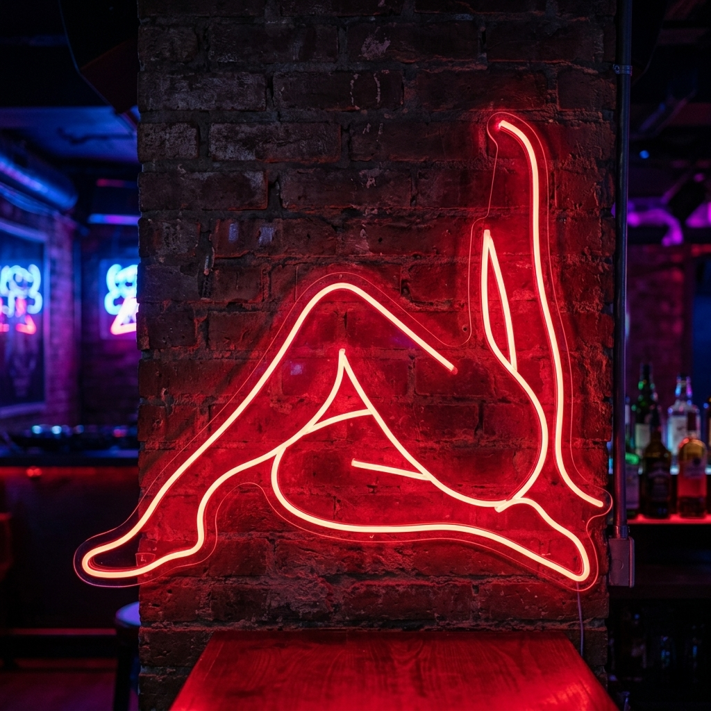 Nude Girl Neon Sign, Naked Girl Neon Sign, Live Girls Neon Sign, Night Club Neon Sign neon sign product image