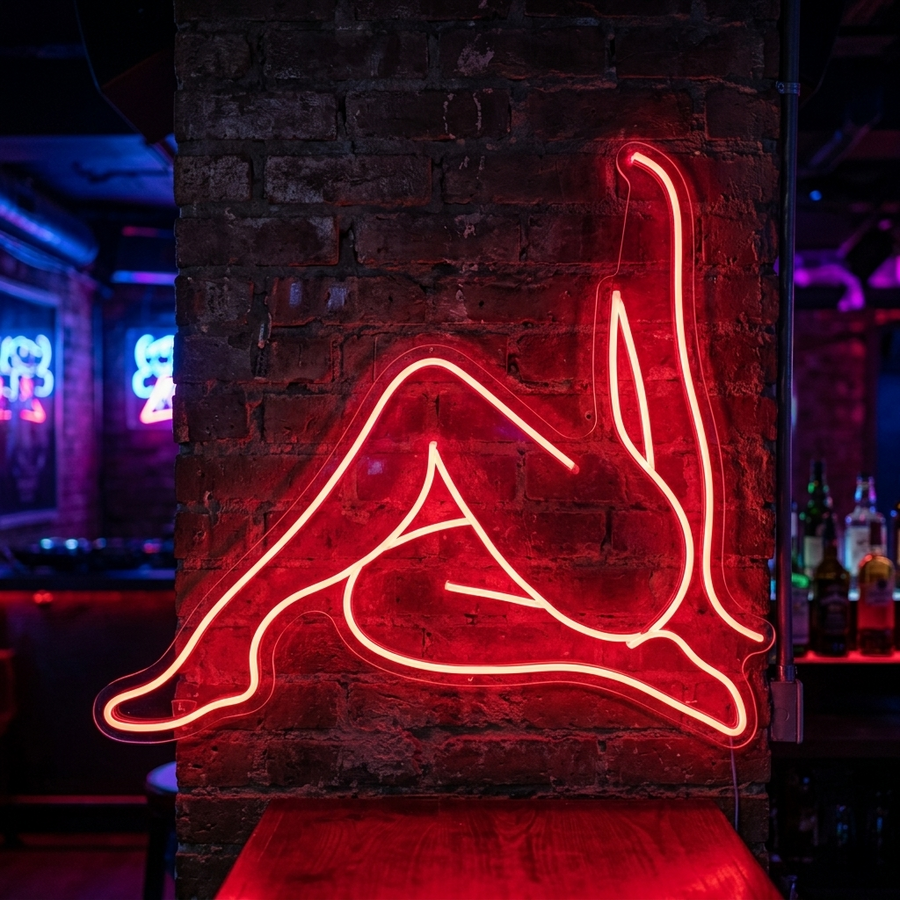 Nude Girl Neon Sign, Naked Girl Neon Sign, Live Girls Neon Sign, Night Club Neon Sign neon sign product image