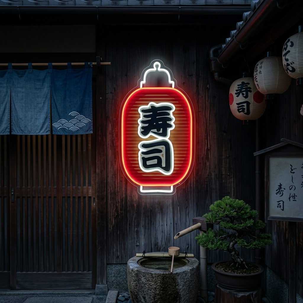 Sushi Neon Sign, Japanese Restaurant Wall Decor neon sign product image