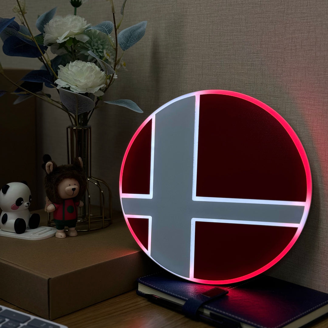 "Super Smash Brothers" Neon Like Sign