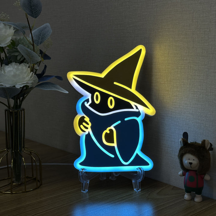 "Black Mage" Neon Like Sign