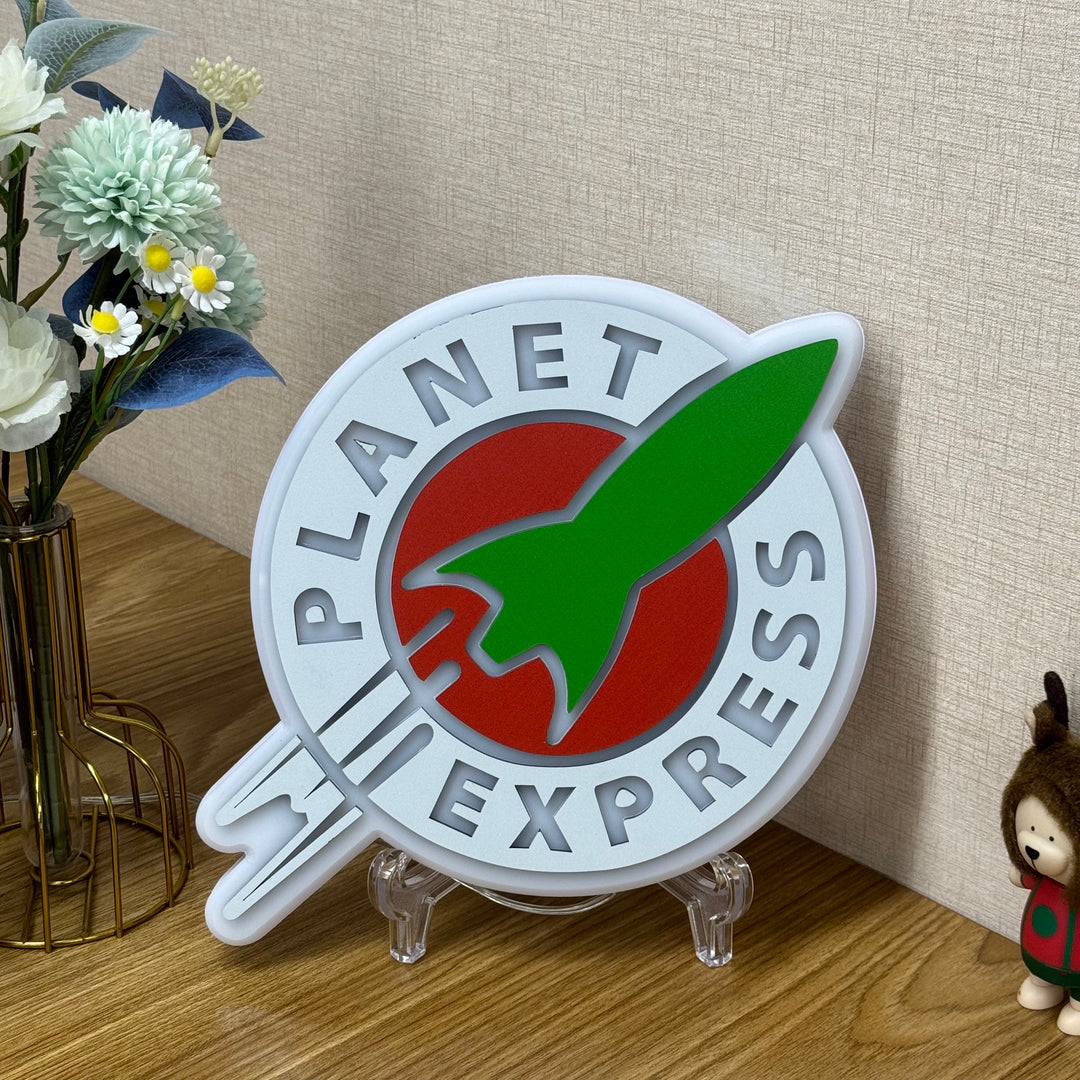 "Planet Express" Neon Like Sign