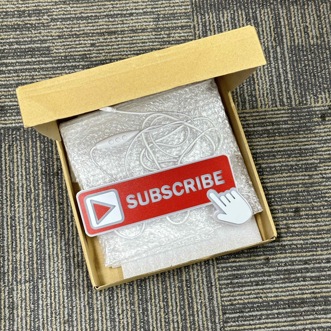 "Subscribe Button" Neon Like Sign