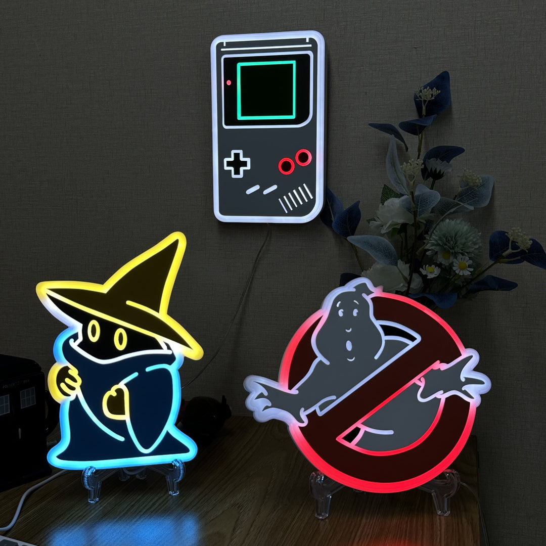 "Black Mage" Neon Like Sign