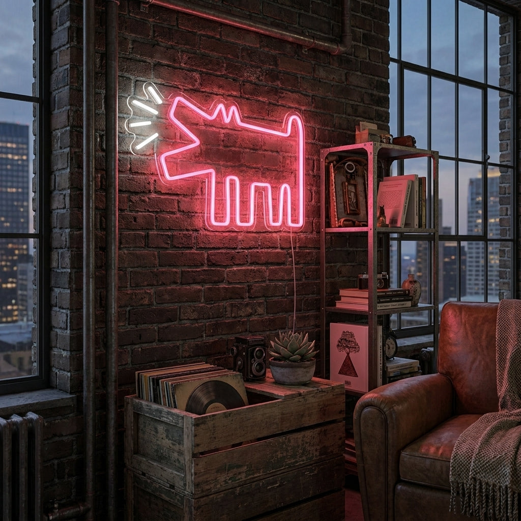 "Barking Dog, Kids Room Decor" Neon Sign, Dog Neon Sign, Kids Room Neon Sign
