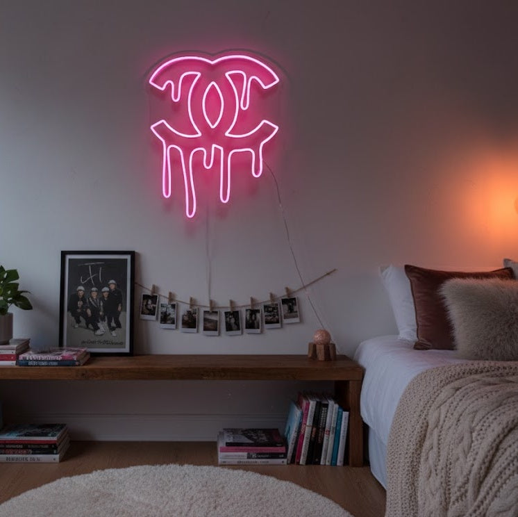 "CC Melting" Neon Sign