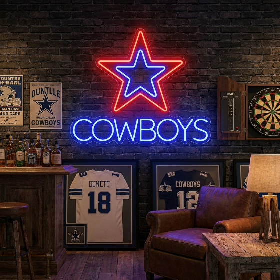 "Cowboys" Neon Sign