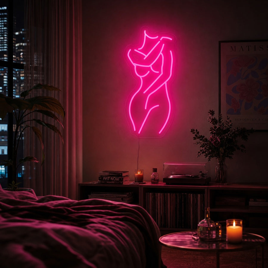 Girl Body Neon Sign, Sexy Girl Neon Sign, Naked Girl Neon Sign neon sign product image