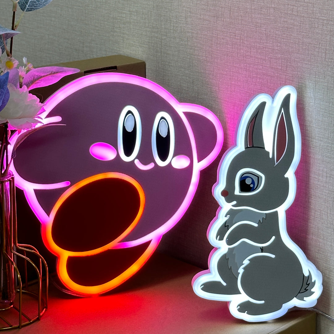 "Kirby" Neon Like Sign