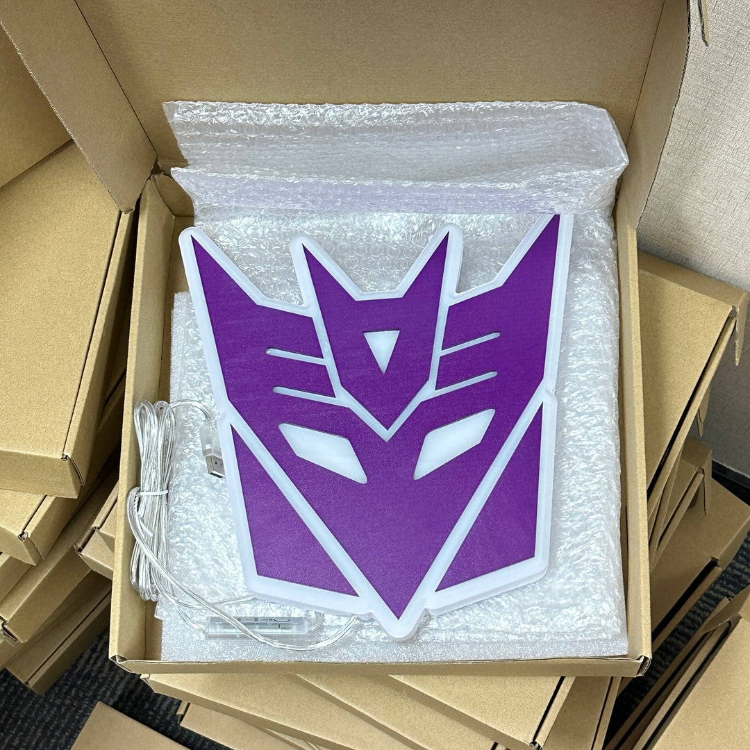 "Decepticons Sign" Neon Like Sign