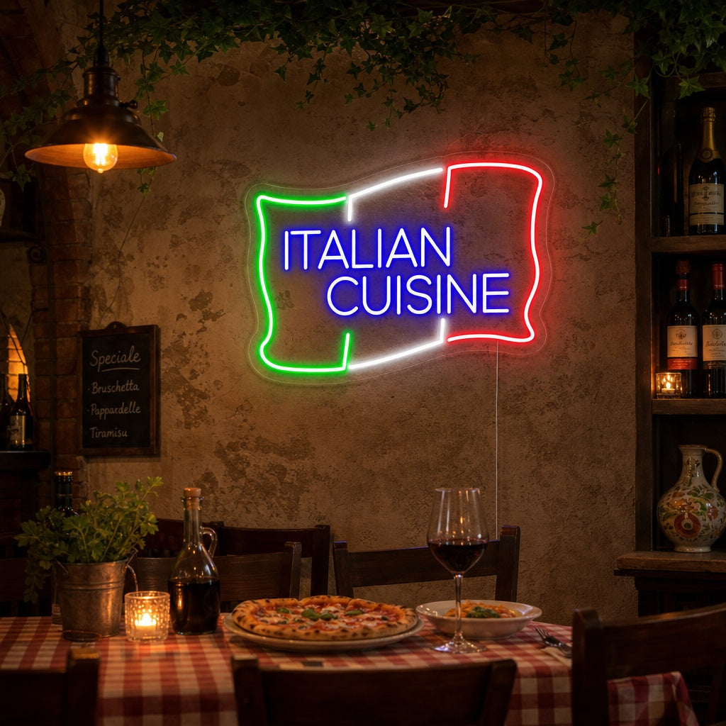 "ITALIAN CUISINE" Neon Sign