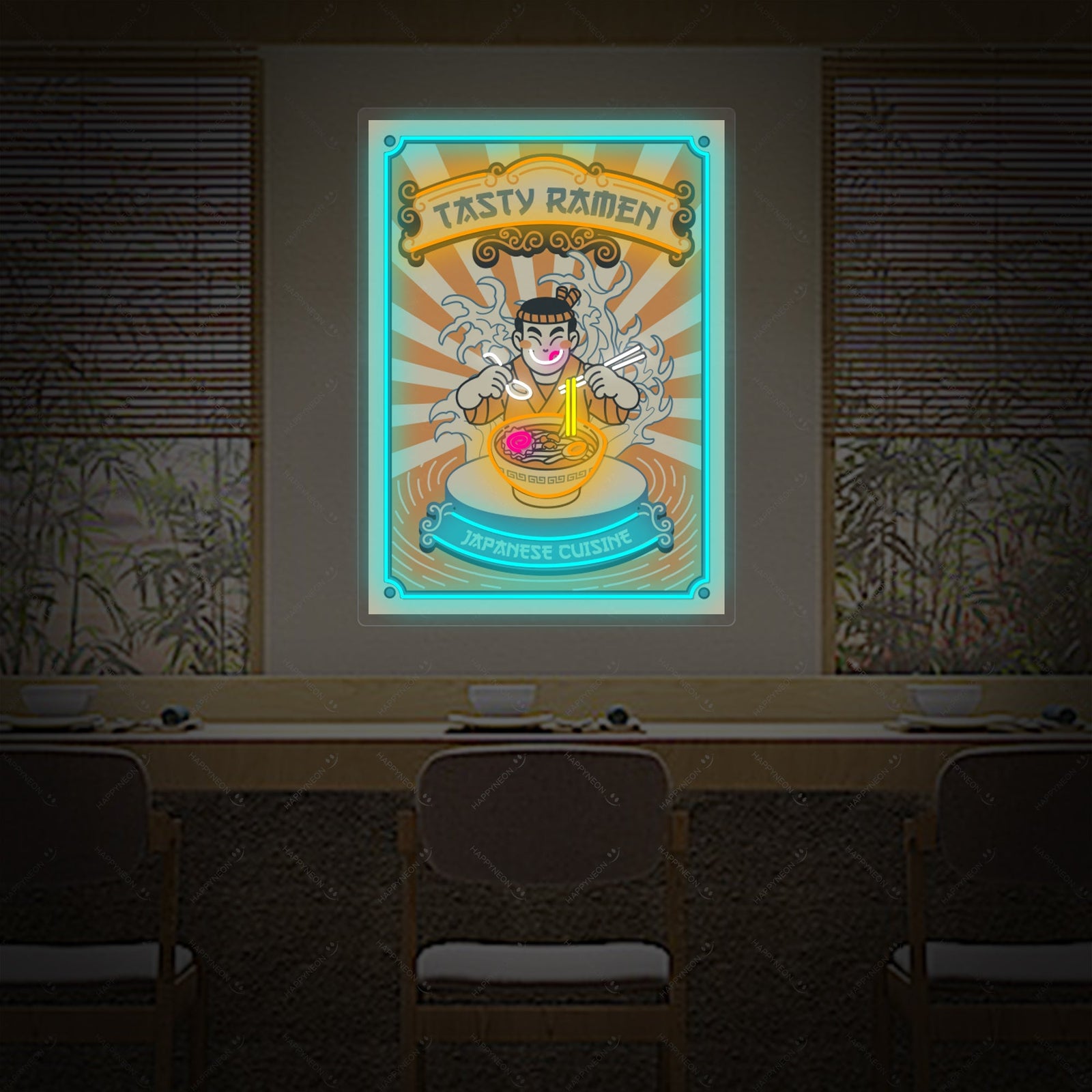 Japanese Ramen Shop Neon Sign, Japanese Restaurant Wall Decor neon sign product image