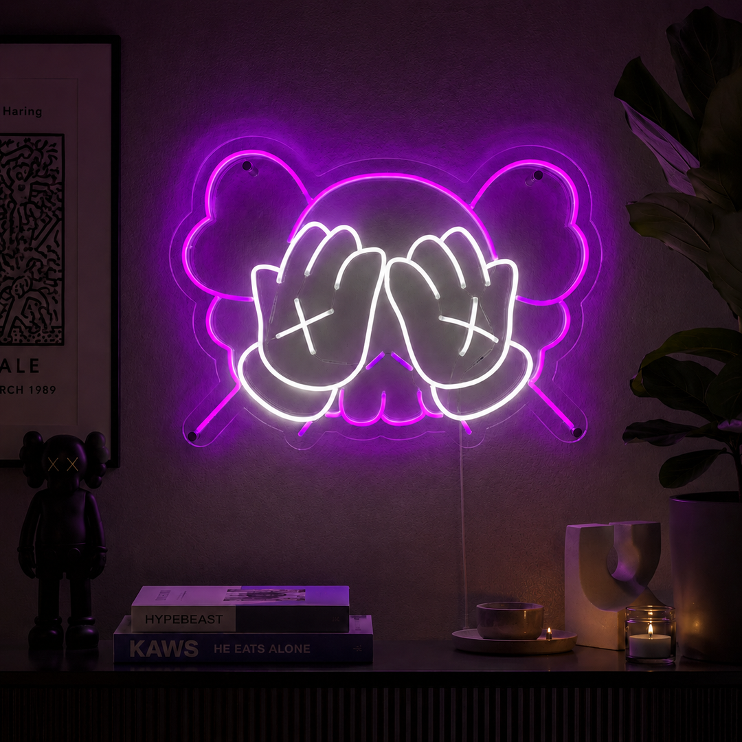 Kaw Neon Sign, Kaw Artwork, Kaw Room Decor, Kaw Wall Sign