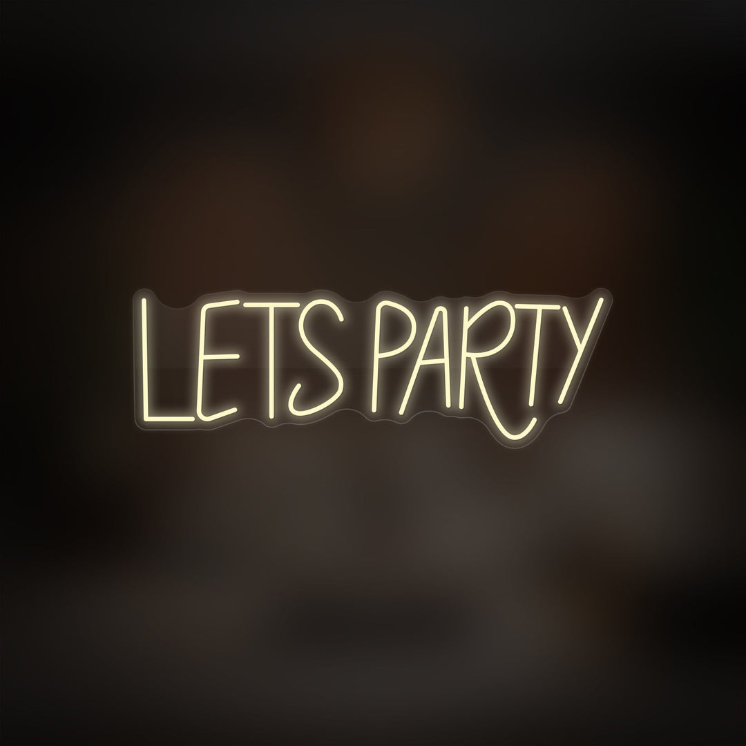 "Lets Party" Neon Sign
