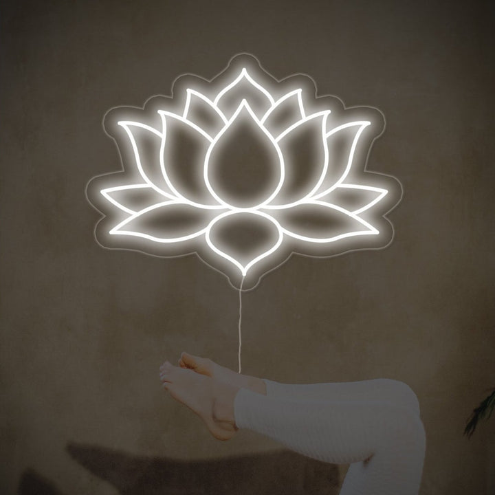 "Yoga Hamsa" Neon Sign
