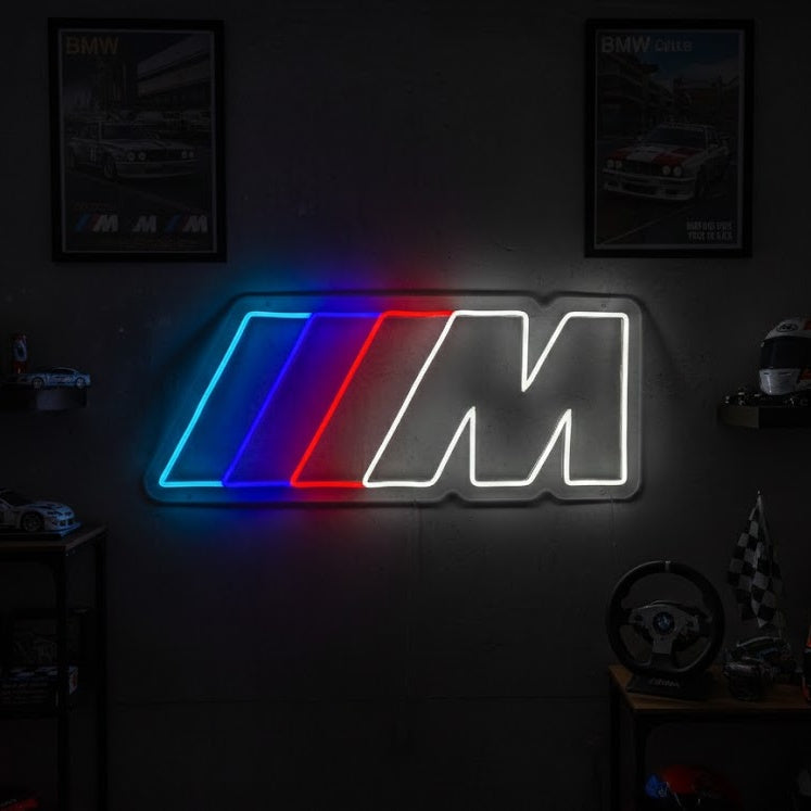 BMW M Power Neon Sign, Garage Neon Sign, Garage Wall Light