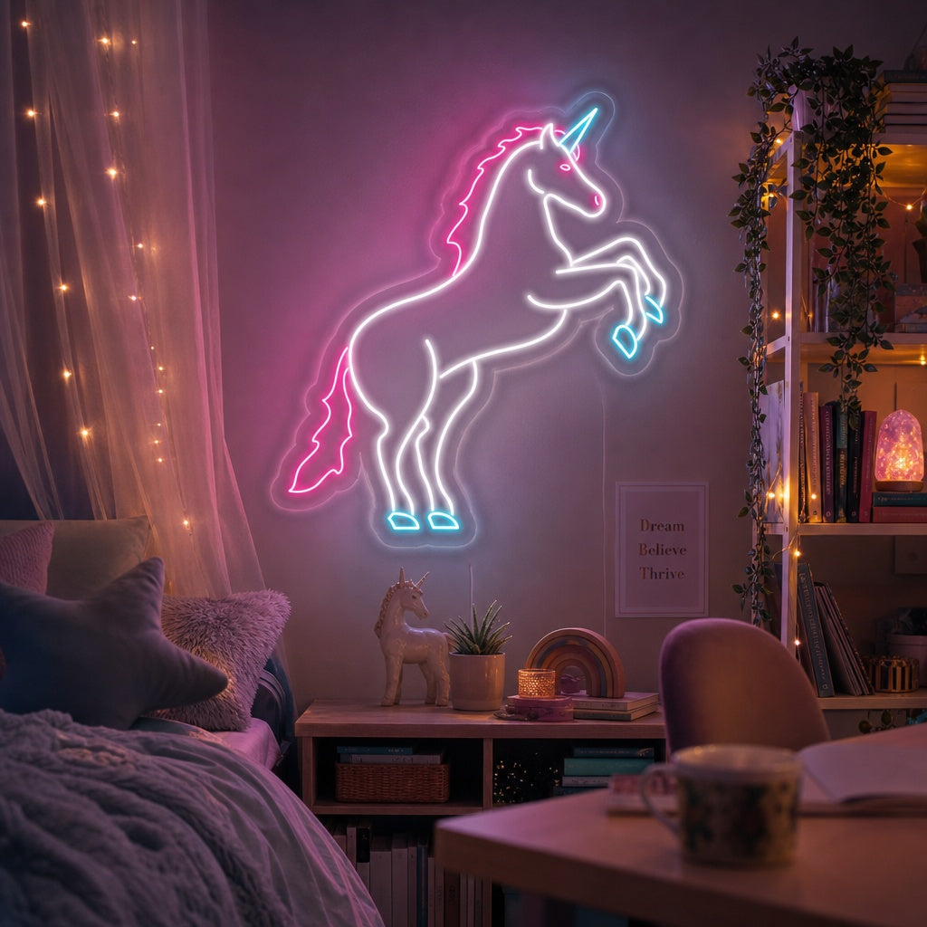 "Unicorn Horse" Neon Sign, Unicorn Neon Light