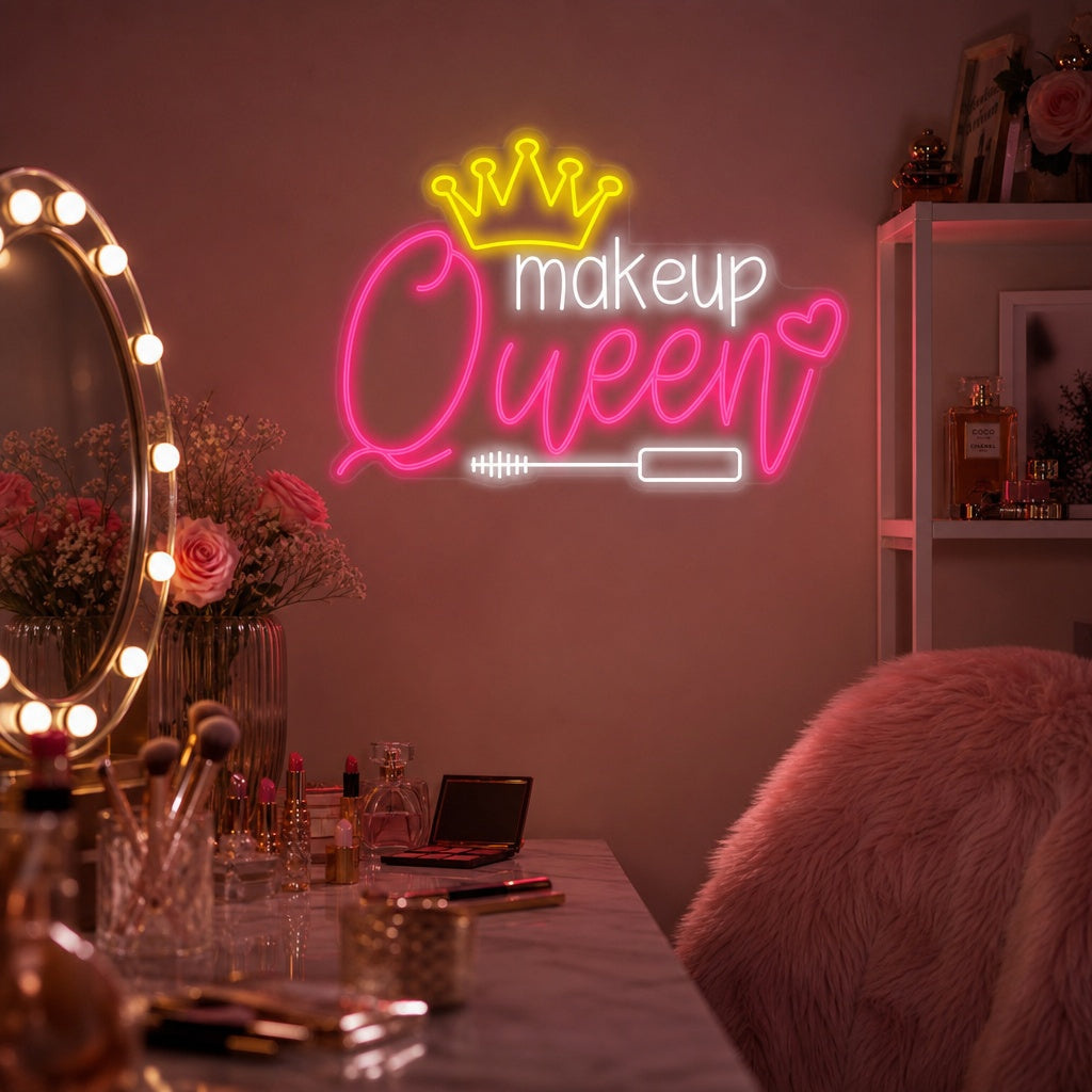 "Makeup Queen" Neon Sign