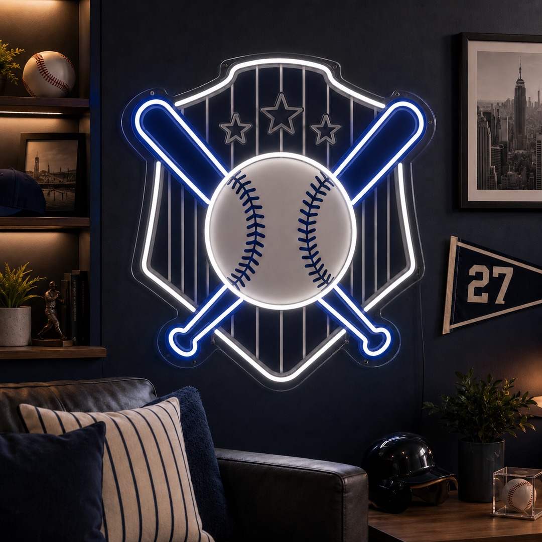 New York Empire Baseball Fan Cave Neon Sign