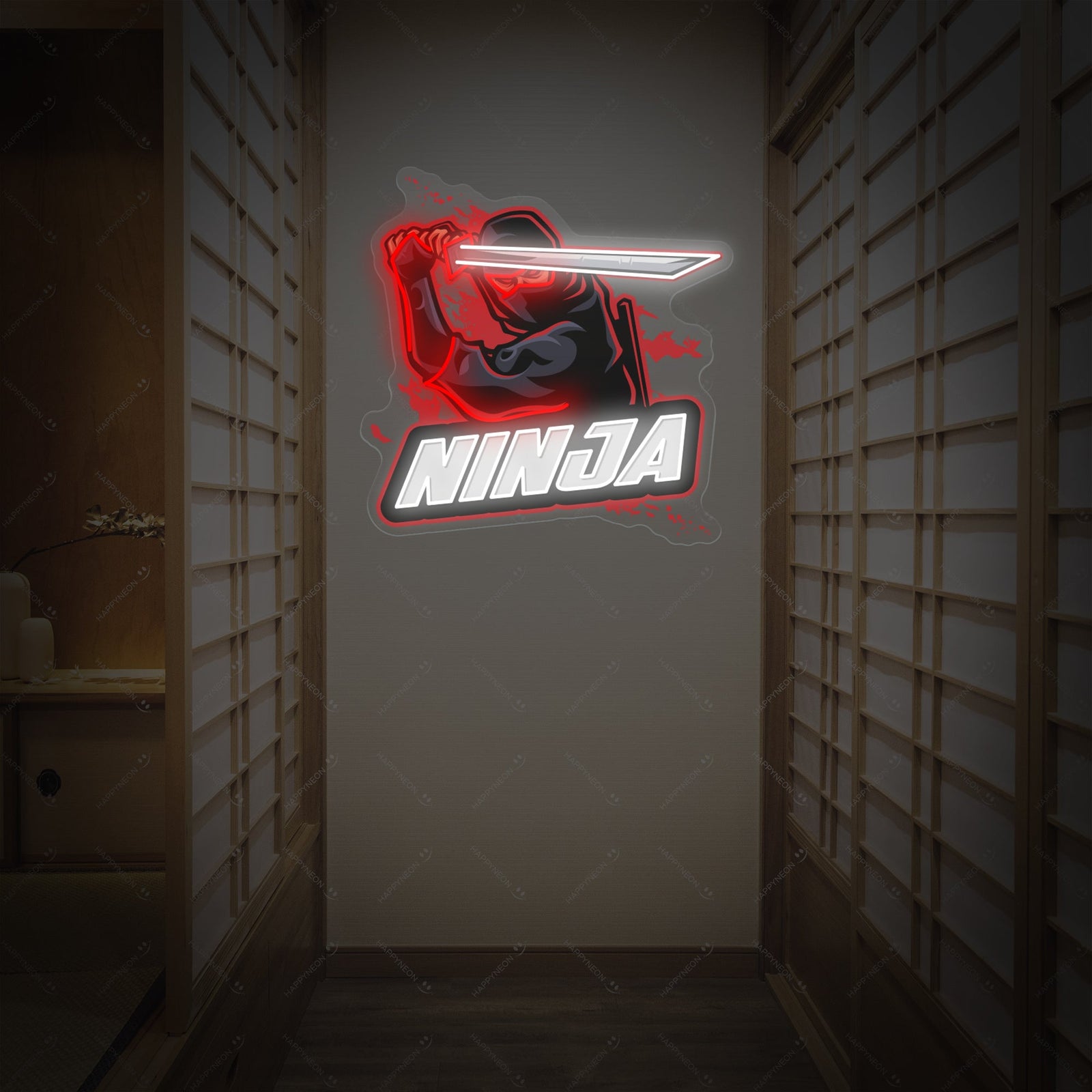 Ninja Mascot Neon Sign, Gaming Neon Sign neon sign product image