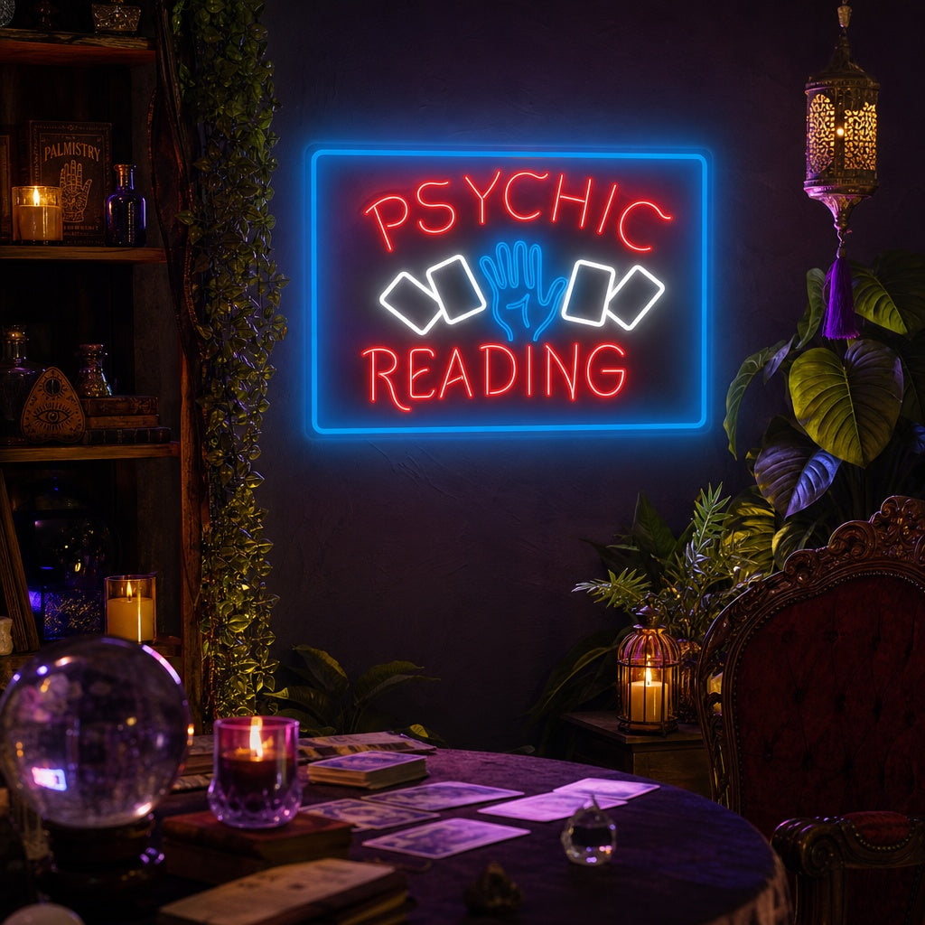 Psychic Readings Neon Sign, Psychic Reader Neon Sign, Neon Psychic Sign neon sign product image