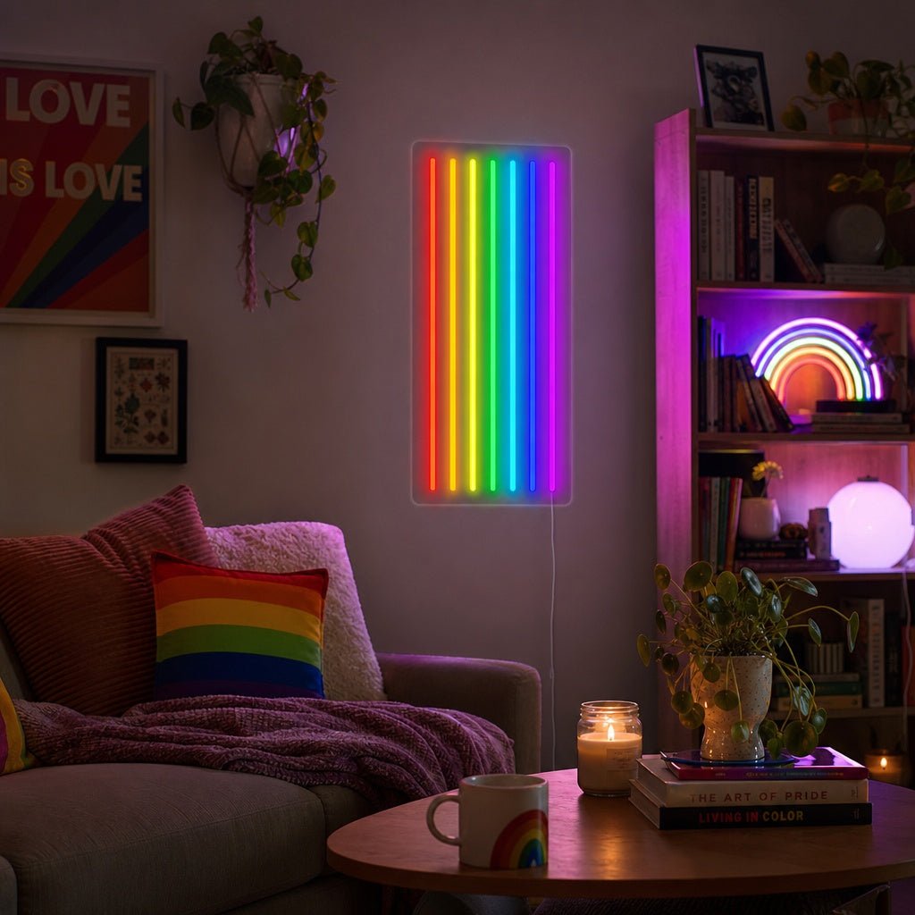 Rainbow Pride Neon Sign, Pride Neon Sign neon sign product image
