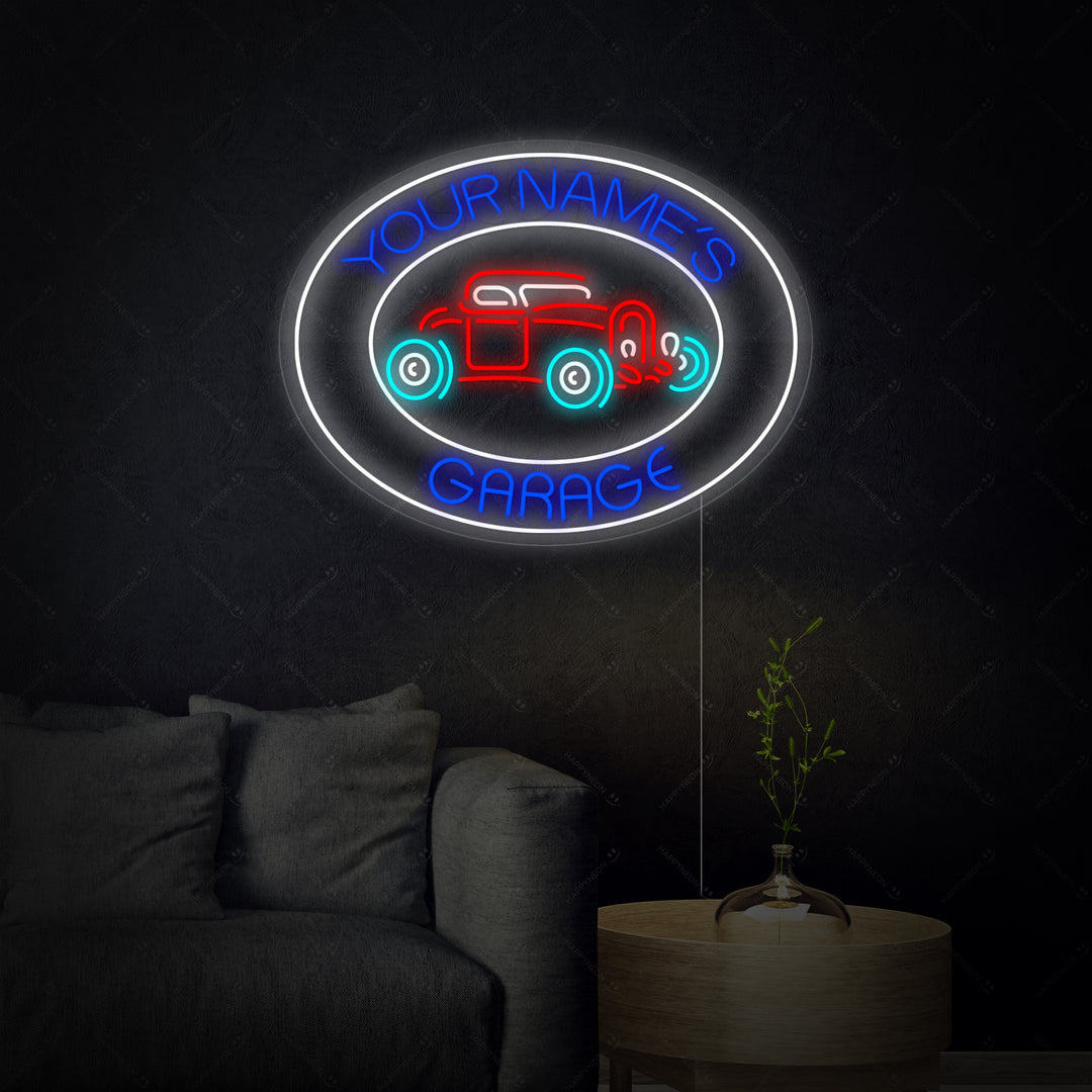 Custom Garage Neon Sign, Personalized Garage Neon Sign