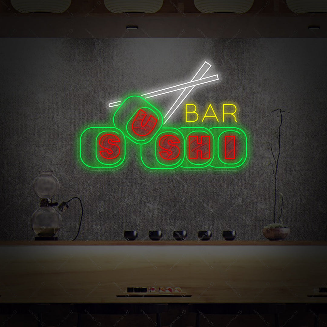 Sushi Bar Neon Sign, Sushi Rolls Neon Sign