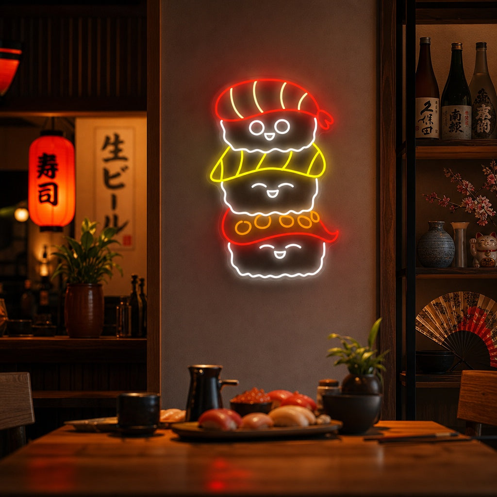 Sushi Neon Sign, Japanese Restaurant Wall Decor neon sign product image