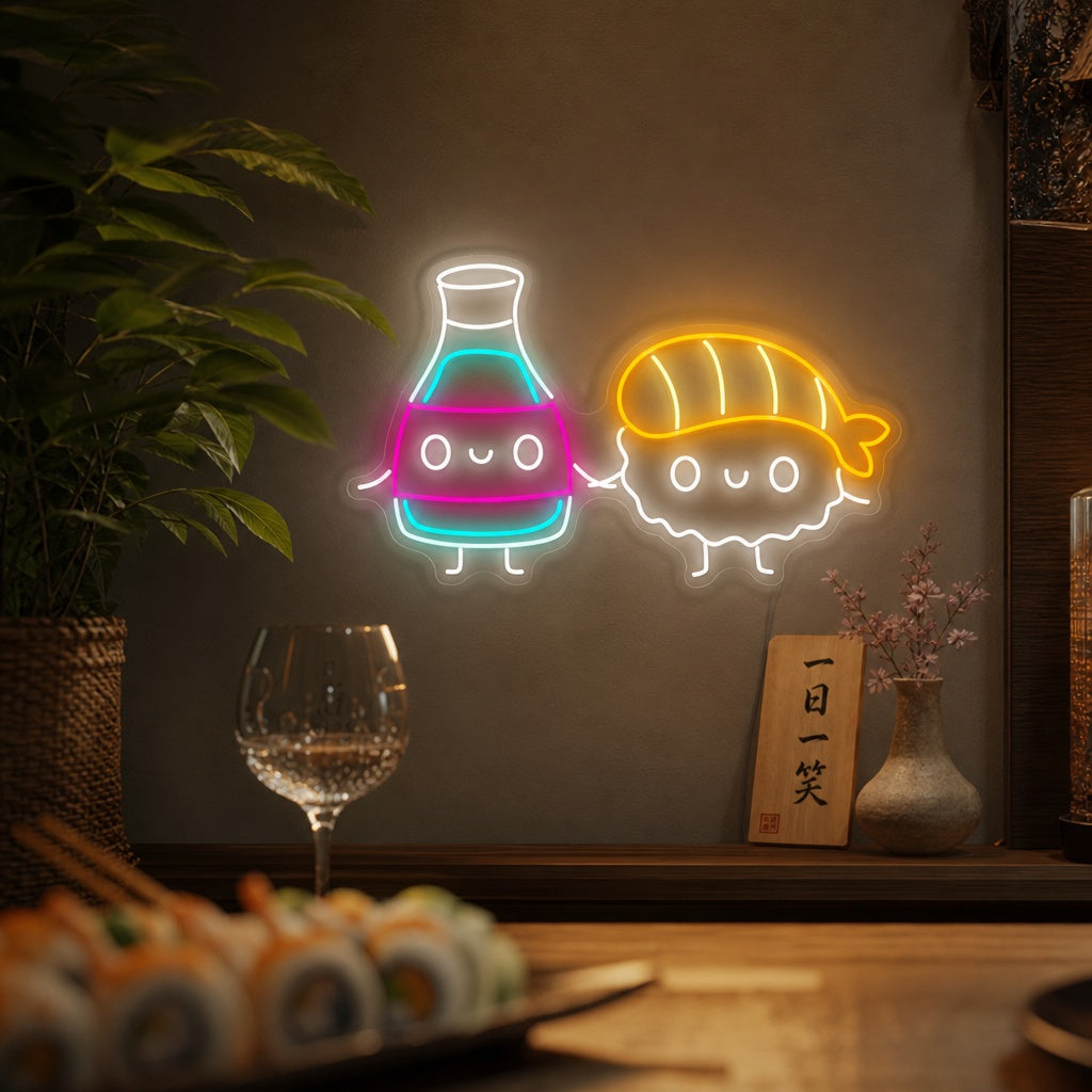 Sushi Neon Sign, Japanese Restaurant Wall Decor neon sign product image