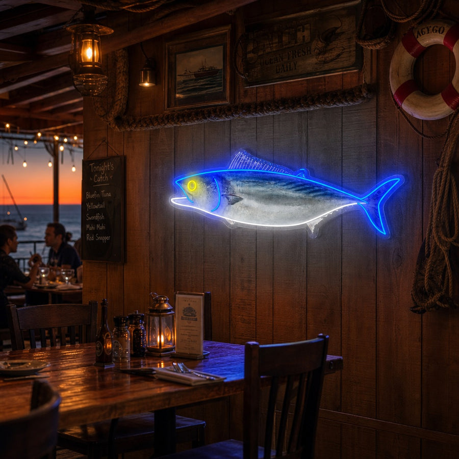 Tuna Fish Neon Sign, Japanese Restaurant Wall Decor neon sign product image