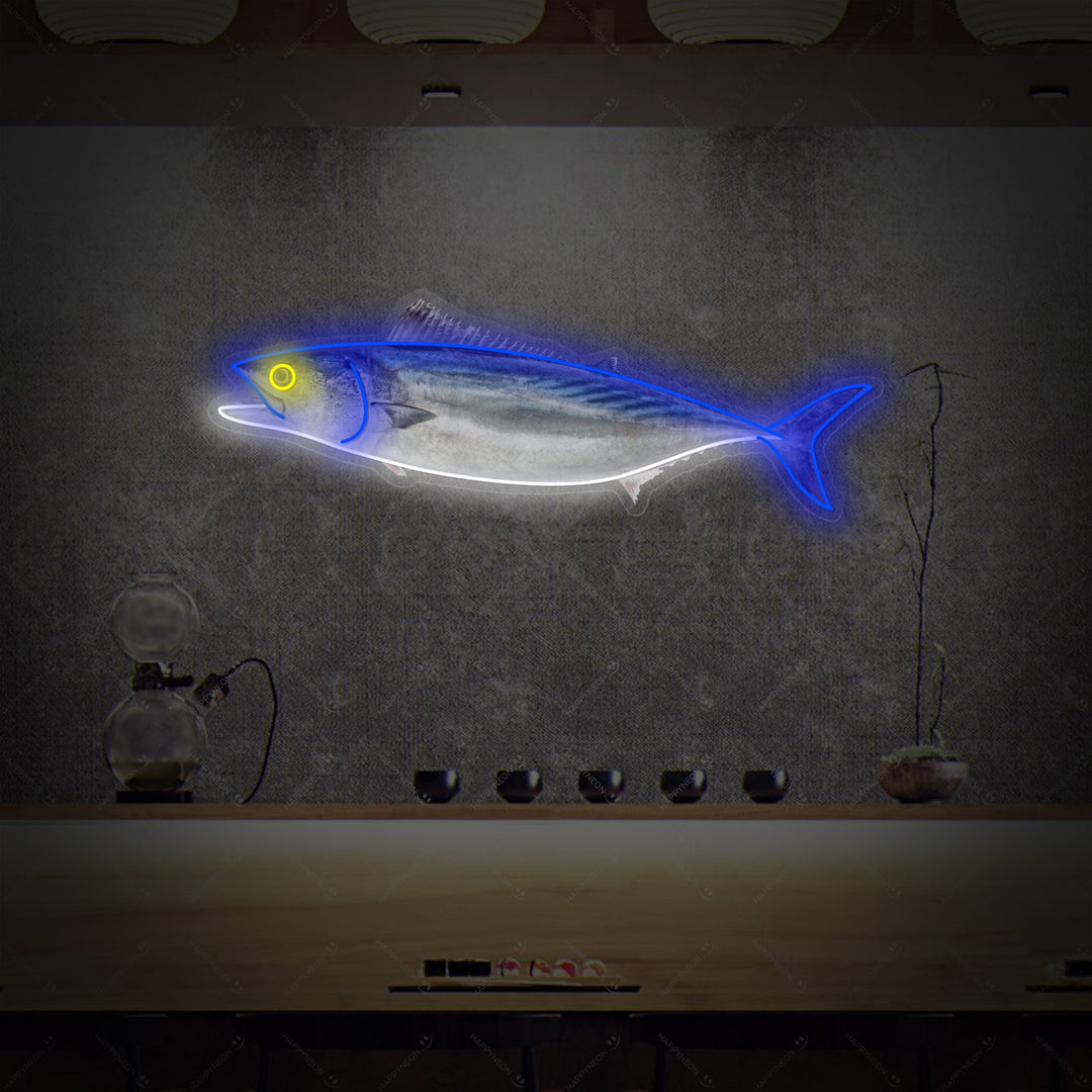 Tuna Fish Neon Sign, Japanese Restaurant Wall Decor