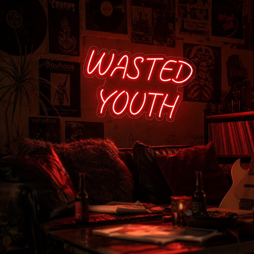"Wasted Youth" Neon Sign