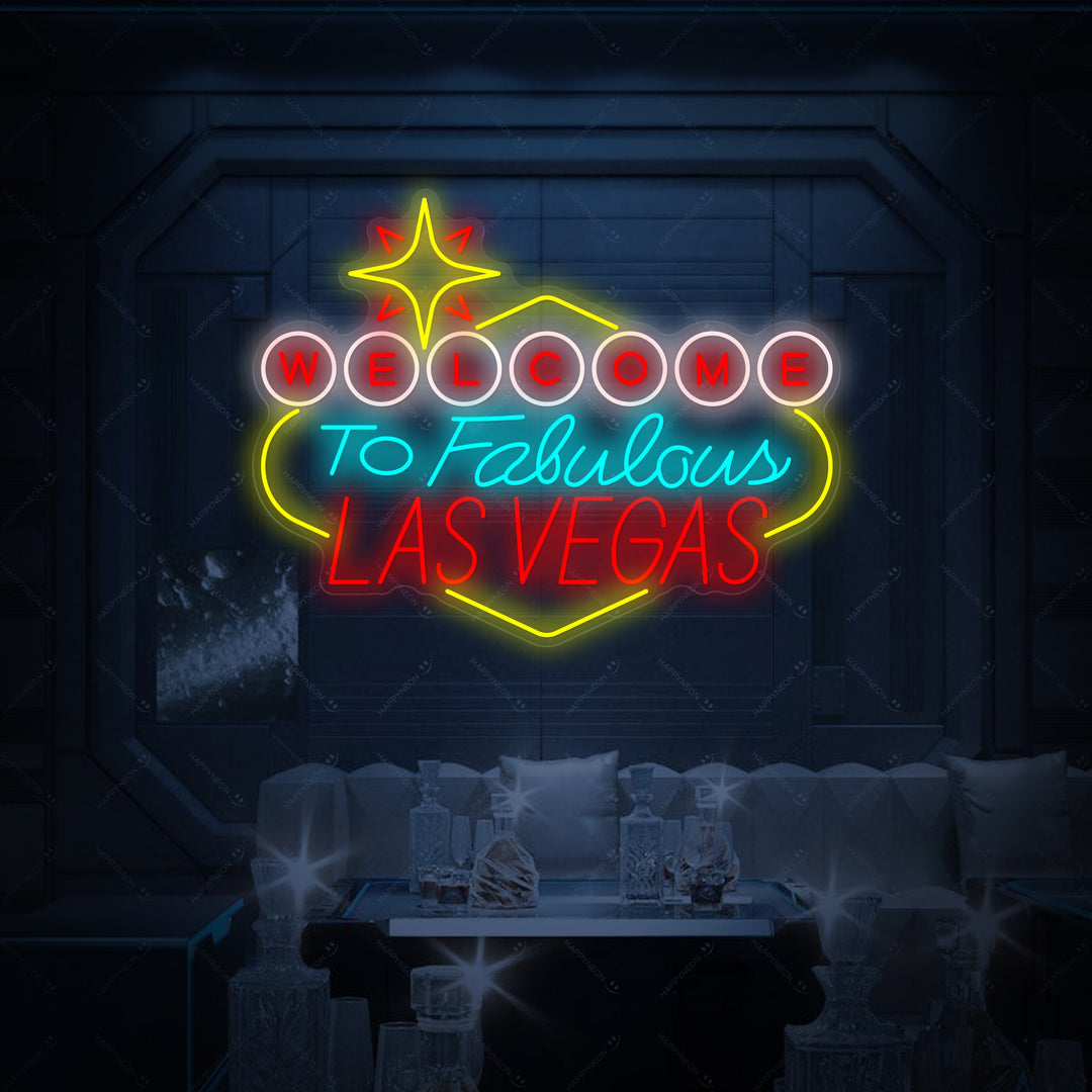 "Welcome To Fabulous Las Vegas" Neon Sign, Las Vegas Neon Sign