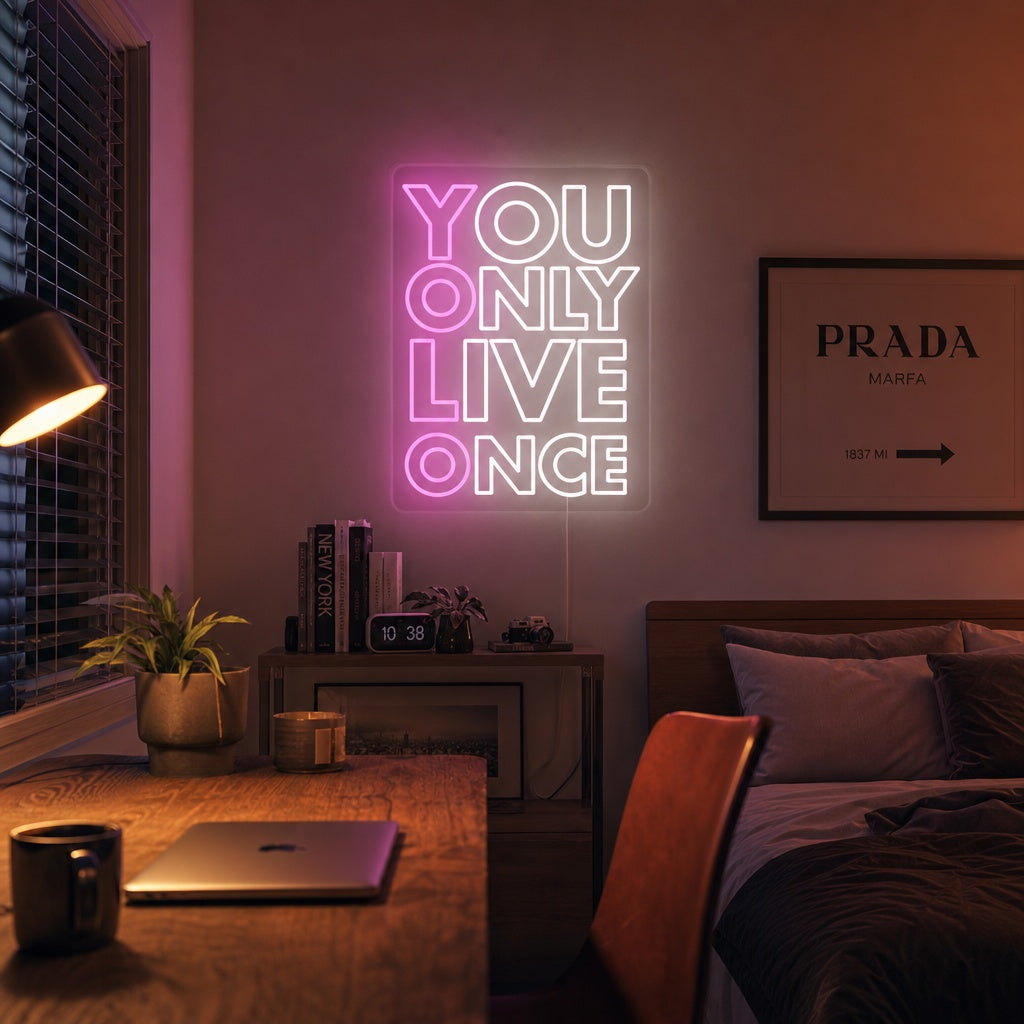 "You Only Live Once YOLO " Neon Sign neon sign product image