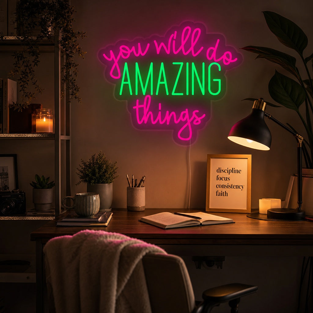 "You Will Do Amazing Things" Neon Sign neon sign product image