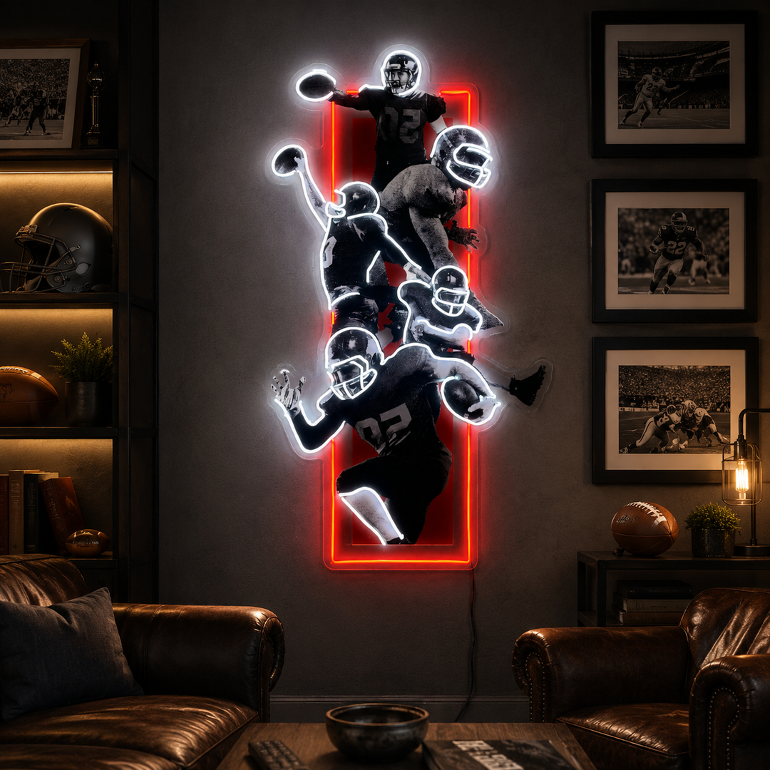 "American Football Players" Neon Sign