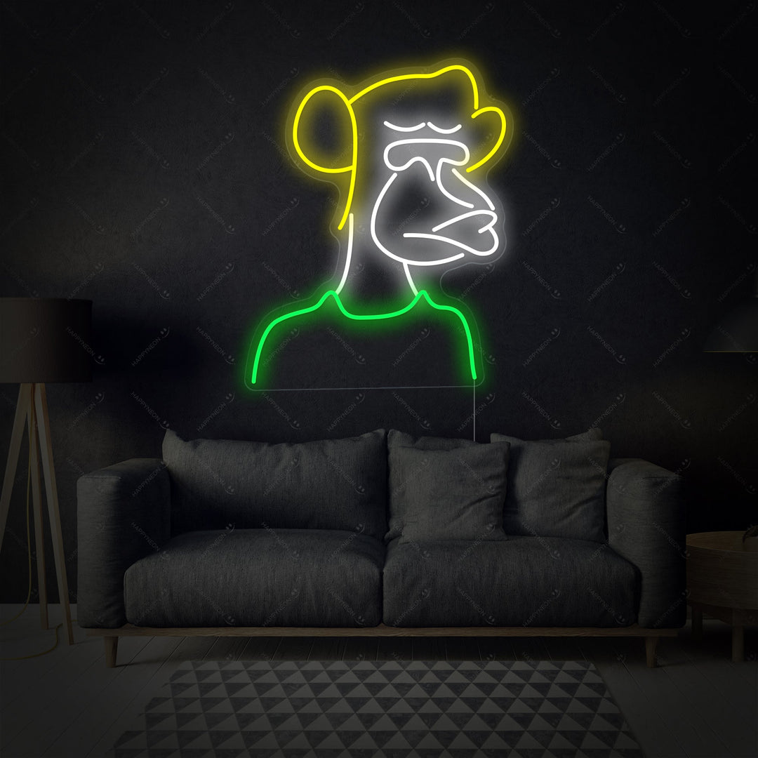 "Bored Ape" Neon Sign