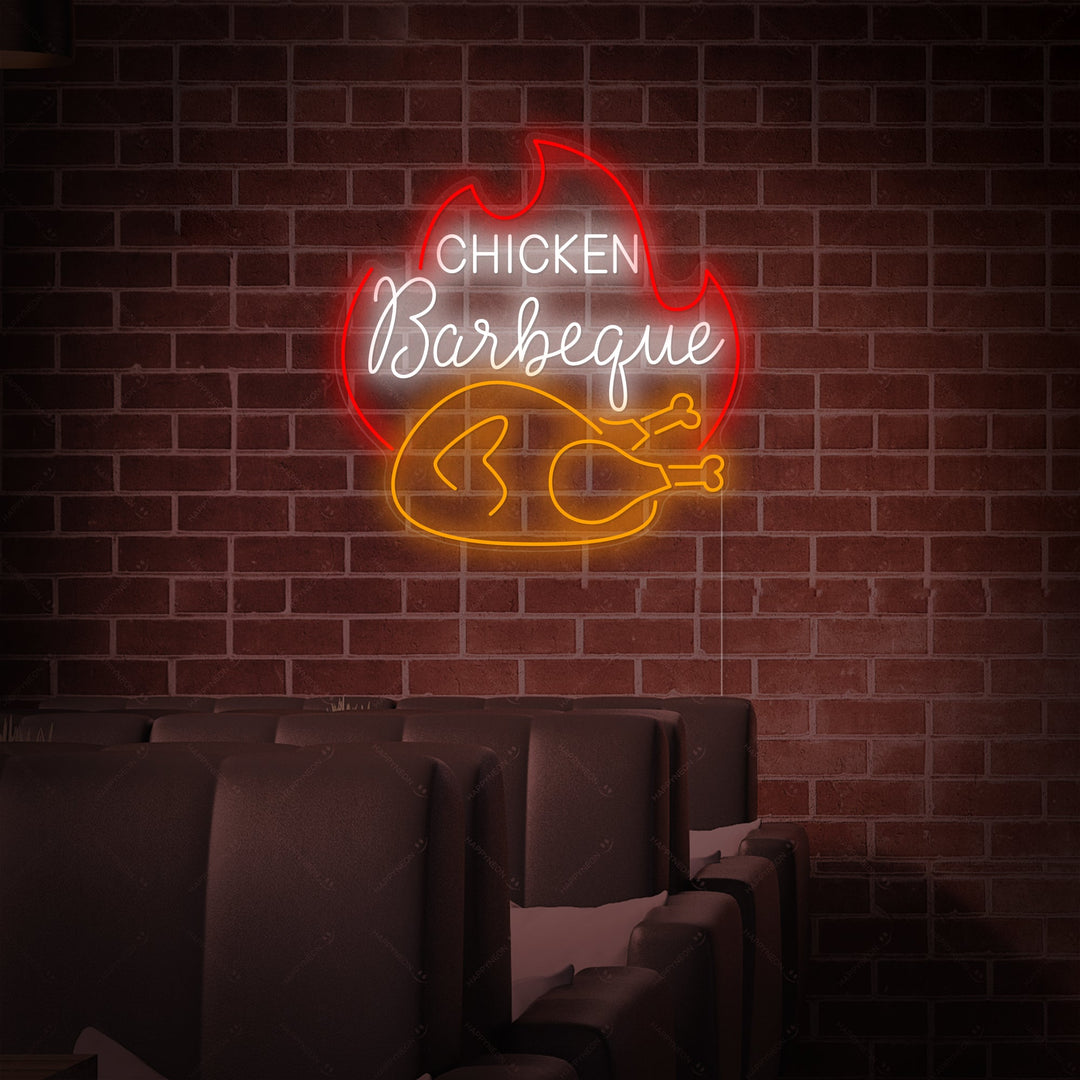 "Chicken Barbecue" Neon Sign, BBQ Neon Sign